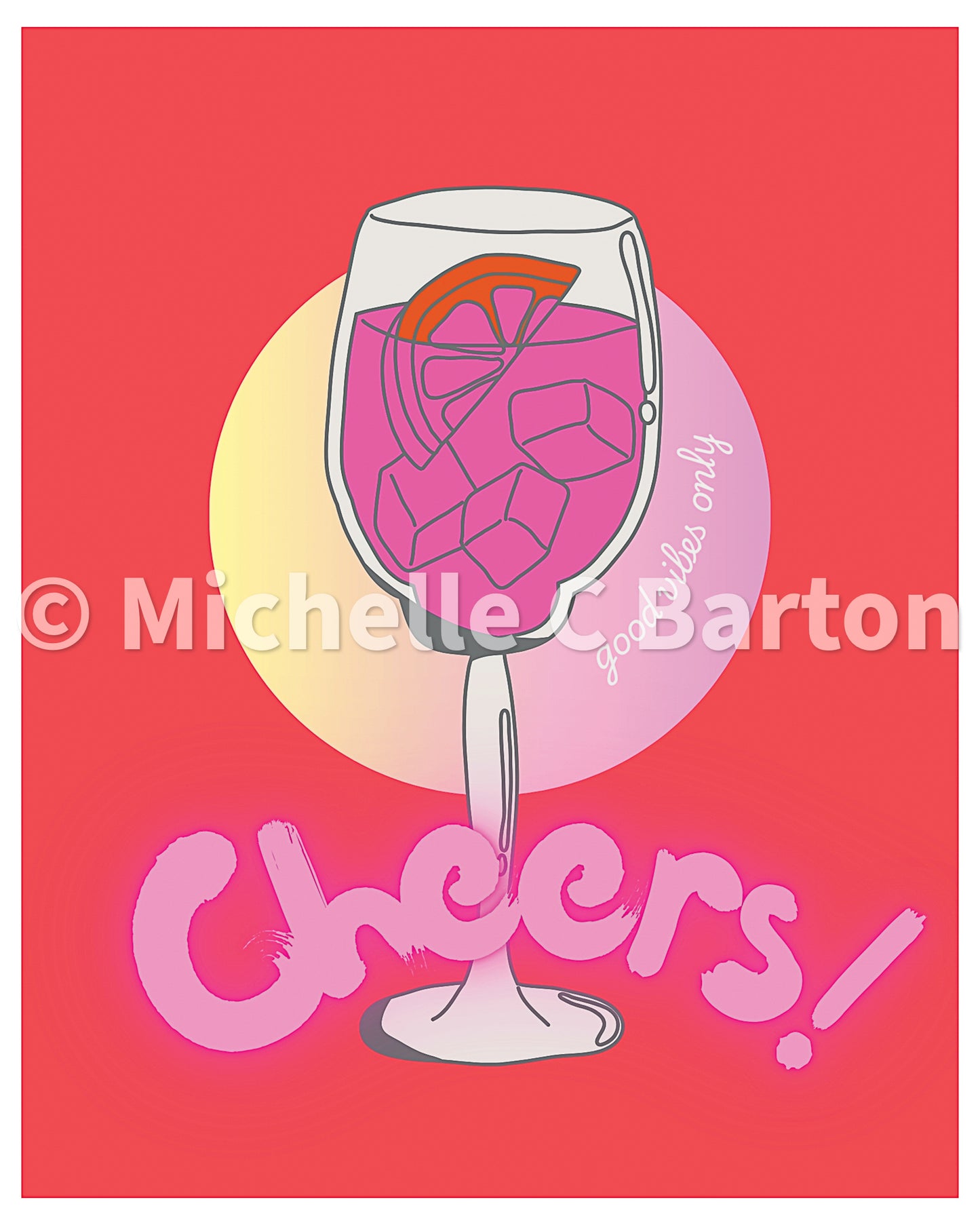 "Cheers" Digital Art Print