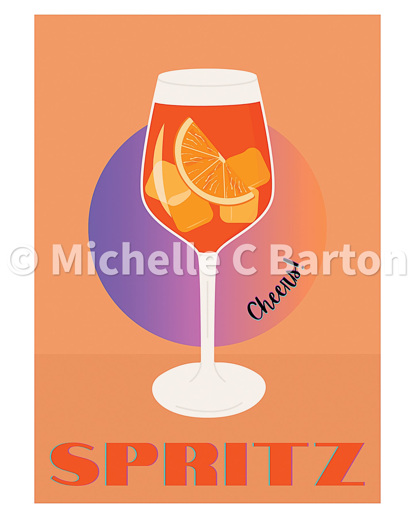 "Spritz" Digital Art Print