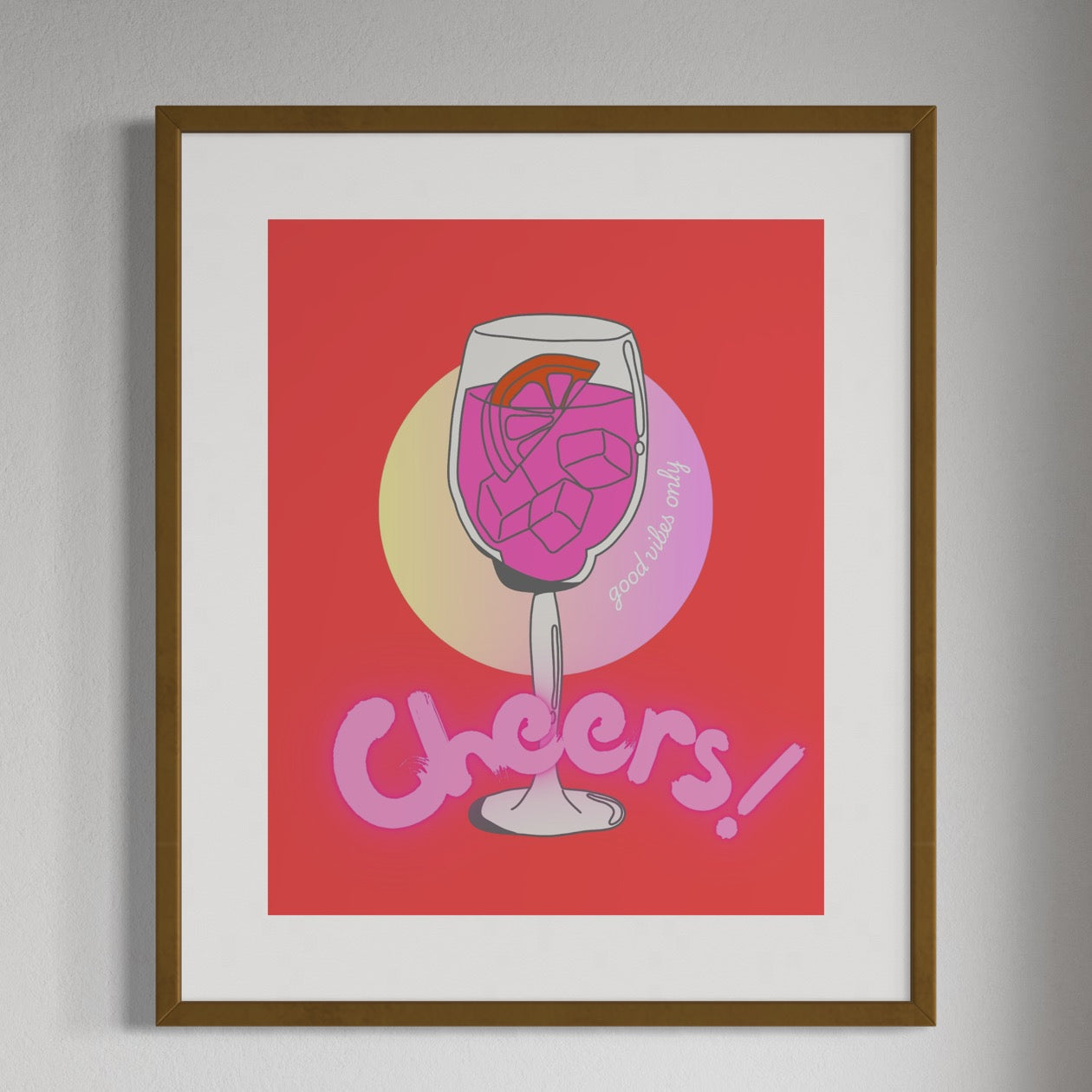 "Cheers" Digital Art Print